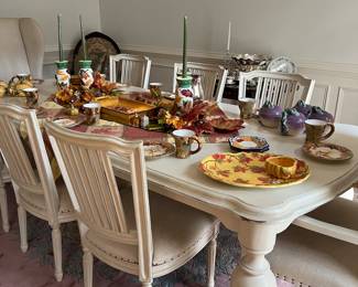 Beautiful dining room table and chairs