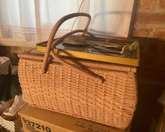 pink sewing basket 