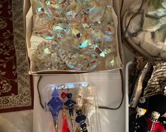 crystals vintage and vintage ornaments