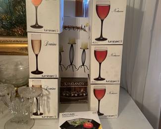 new in box stemware
