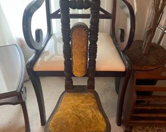 antique spanish chair vintage