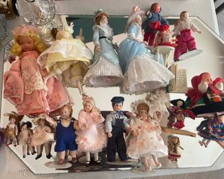 vintage mini and super mine porcelain dolls