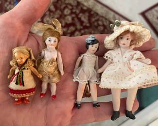 vintage antique mini dolls