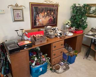 Electronics silk flowers Cala Lilly black China set 