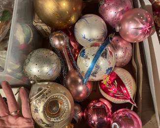 Shiney brights! Vintage ornaments 