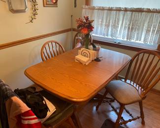 Oak dinette set
