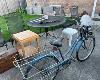 Vintage bike with baskets 