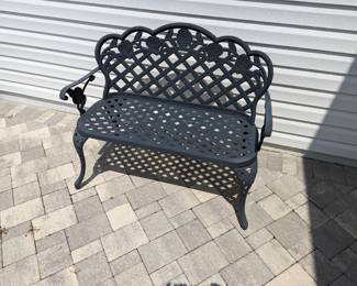 Metal bench