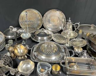 Large Silverplate Lot