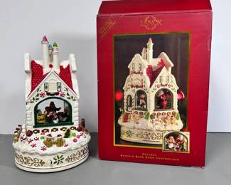 Lenox Holiday Santa Bake Shop Centerpiece