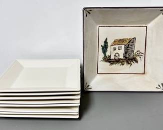 Williams Sonoma 8 Dinner Plates 1 Serving Bowl