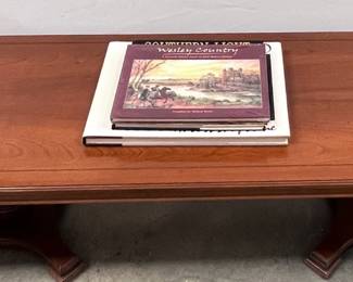 Wooden Coffee Table With Books