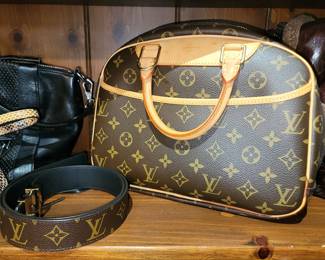 Authentic Louis Vuitton purse and belt