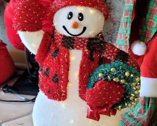 Fiber Optic Snowman