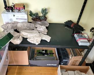 Train landscaping and tracks