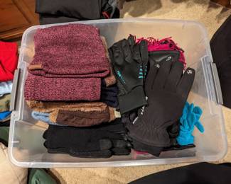 Hats, gloves, scarves