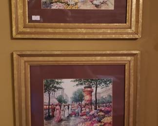 framed and matted art