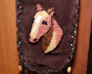 small beaded hand bag