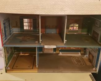 Metal doll house back