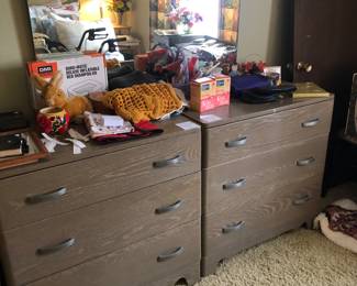 Pair mid century sm chest 