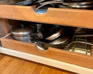 Kitchen pots and pans