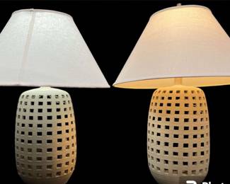 2 unique lamps