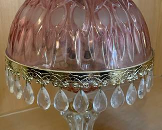 Vintage Michelotti Cranberry Crystal Glass