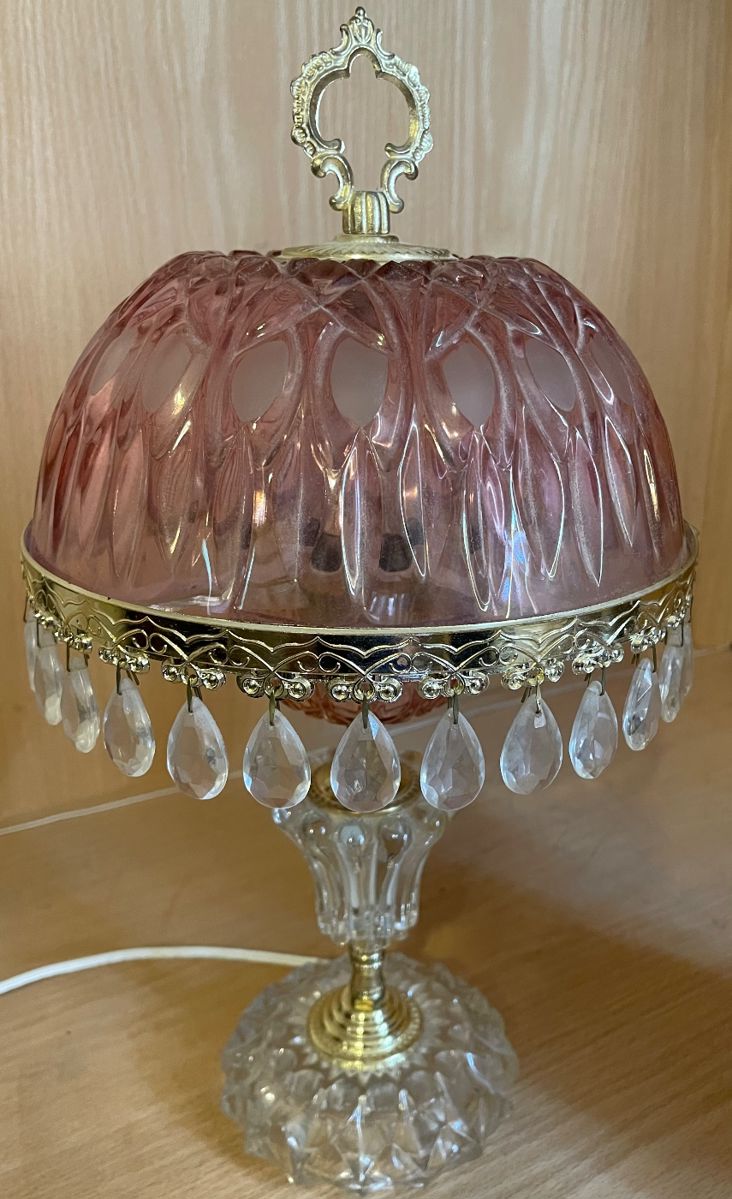 Vintage Michelotti Cranberry Crystal Glass