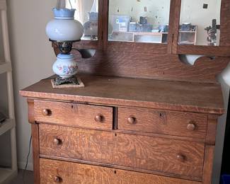 Antique Tiger Oak Dresser