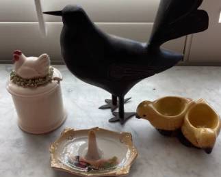 Mixed bird motif collectibles
