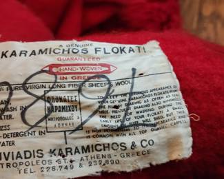 We have 8 Authentic Flokati rugs from Greece, these date from the 1970's