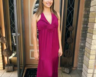 Emily modeling several outfits, all vintage