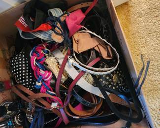 belts, 2 big boxes