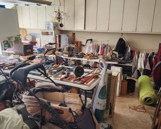 garage is super packed