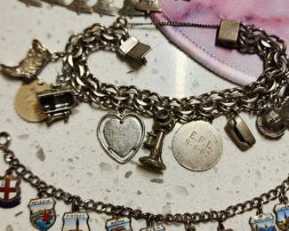 silver charm bracelets