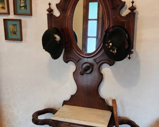 Victorian hall tree