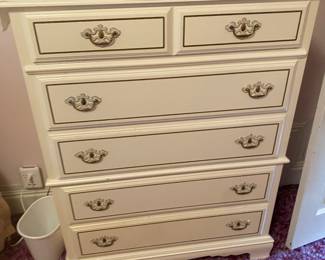 Dresser with matching side cabinet