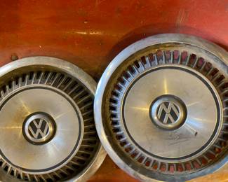 Vintage Volkswagen hubcaps