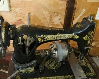 Sewing machine in dome case