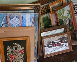 Variety of wall art great frames