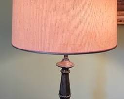 MCM Amber globe table lamp.  We have a pair