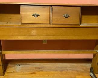 maple bed headboardslides open