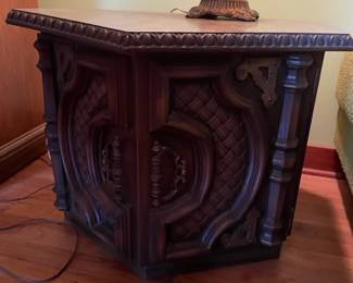 Pilliod brand octagonal side table -- there are 2 (sold separately)