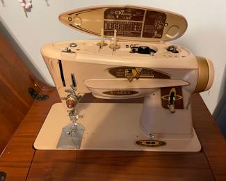 Singer 503A "Rocketeer" sewing machine w/top open