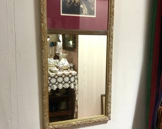 Antique art mirror
