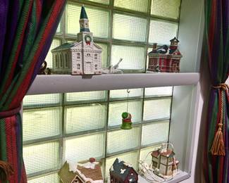 Lighted holiday houses