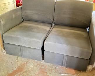 RV Flip sofa for RV or camper - open to 2 twin beds 62" wide x 43" deep seat