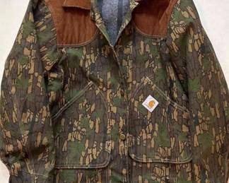 Carhartt Camo Jacket Mens Size Large w Removable Lining