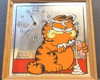 Garfield Mirrored Clock 