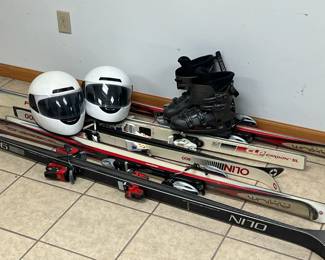 Skis, Helmets, Boots